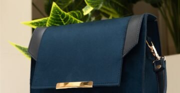 Blue Leather Bag